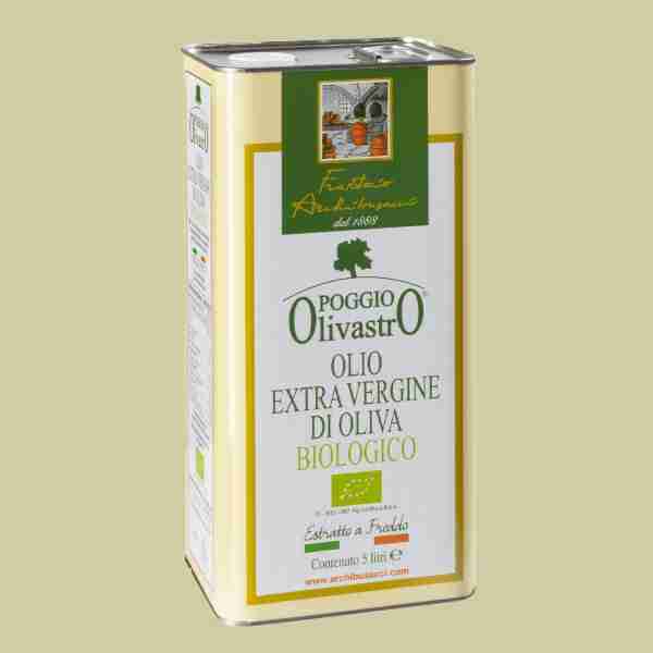 olio extravergine oliva biologico Poggio Olivastro 5lt